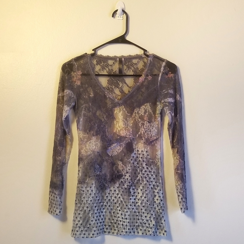 ‼LAST CALL‼Sheer Lace Fairycore Top